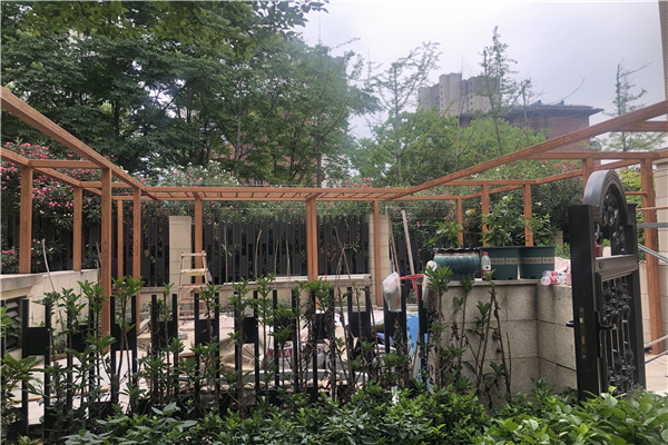 安徽合肥廬陽區(qū)馨園1號(hào)色施工現(xiàn)場(chǎng)，這個(gè)顏色搭配真的愛了